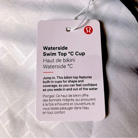 NEW LTD. EDT. lululemon SZ. 2 Waterside Swim Top True Navy/C Cup BNWT - Picture 11 of 13